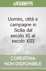 Uomini, città e campagne in Sicilia dal secolo XI al secolo XIII libro