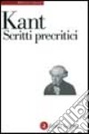 Scritti precritici libro