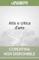 Arte e critica d'arte libro