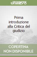 Prima introduzione alla Critica del giudizio