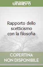 Rapporto dello scetticismo con la filosofia libro