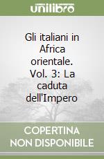 Gli italiani in Africa orientale. Vol. 3: La caduta dell'Impero