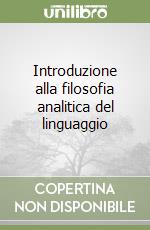 Introduzione alla filosofia analitica del linguaggio libro