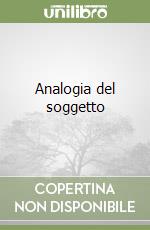 Analogia del soggetto libro