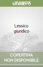 Lessico giuridico libro