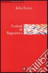 Lezioni di linguistica libro