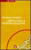 Critica della sinistra italiana libro