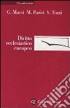 Diritto ecclesiastico europeo libro