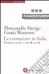 La corruzione in Italia. Percezione sociale e controllo penale libro