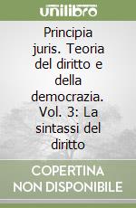 Principia juris. Teoria del diritto e della democrazia. Vol. 3: La sintassi del diritto libro