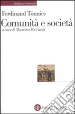 Comunità e società libro