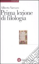 Prima lezione di filologia libro