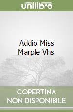 Addio Miss Marple Vhs libro