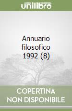 Annuario filosofico 1992 (8) libro