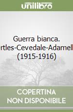 Guerra bianca. Ortles-Cevedale-Adamello (1915-1916) libro