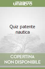 Quiz patente nautica libro