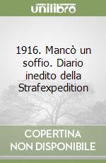 1916. Mancò un soffio. Diario inedito della Strafexpedition