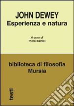 Esperienza e natura libro