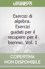 Esercizi di algebra. Esercizi guidati per il recupero per il biennio. Vol. 1 libro