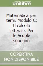 Matematica per temi C Il calcolo letterale libro usato