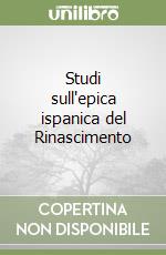 Studi sull'epica ispanica del Rinascimento