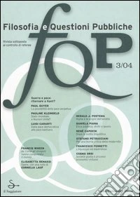 FQP. Filosofia e questioni pubbliche (2004). Vol. 3