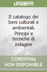 Il catalogo dei beni culturali e ambientali. Principi e tecniche di indagine libro