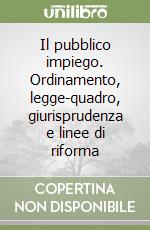 Il pubblico impiego. Ordinamento, legge-quadro, giurisprudenza e linee di riforma libro