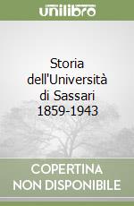 Storia dell'Università di Sassari 1859-1943