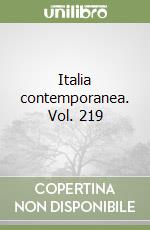 Italia contemporanea. Vol. 219 libro