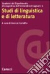 Studi di linguistica e di letteratura libro