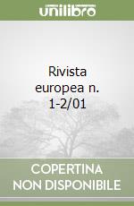 Rivista europea n. 1-2/01 libro