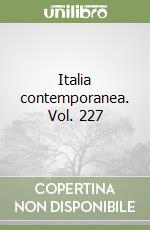 Italia contemporanea. Vol. 227 libro