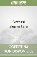 Sintassi elementare libro