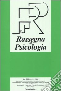 Rassegna di psicologia (2004). Vol. 3 libro
