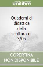 Quaderni di didattica della scrittura n. 3/05 libro