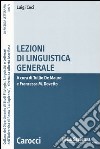 Lezioni di linguistica generale libro