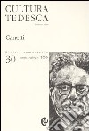 Cultura tedesca. Ediz. multilingue. Vol. 30: Canetti libro