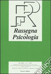 Rassegna di psicologia (2007). Vol. 1 libro