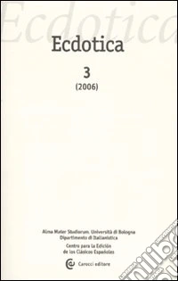 Ecdotica (2006). Vol. 3