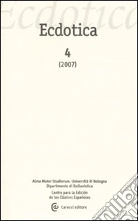 Ecdotica (2007). Vol. 4
