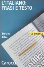 L'italiano: frasi e testo libro