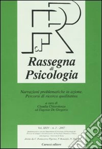 Rassegna di psicologia (2007). Vol. 3 libro