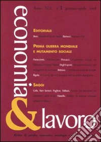 Economia & lavoro (2008). Vol. 1 libro