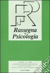 Rassegna di psicologia (2009). Vol. 1 libro