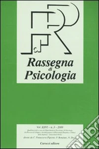 Rassegna di psicologia (2009). Vol. 3 libro