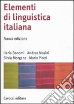 Elementi di linguistica italiana libro