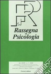 Rassegna di psicologia (2010). Vol. 3 libro