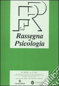 Rassegna di psicologia (2011). Vol. 3 libro