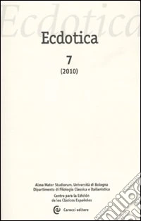 Ecdotica (2010). Vol. 7 libro